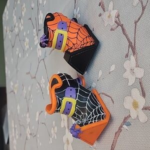 Halloween Witch Shoes Taper Candle Holders